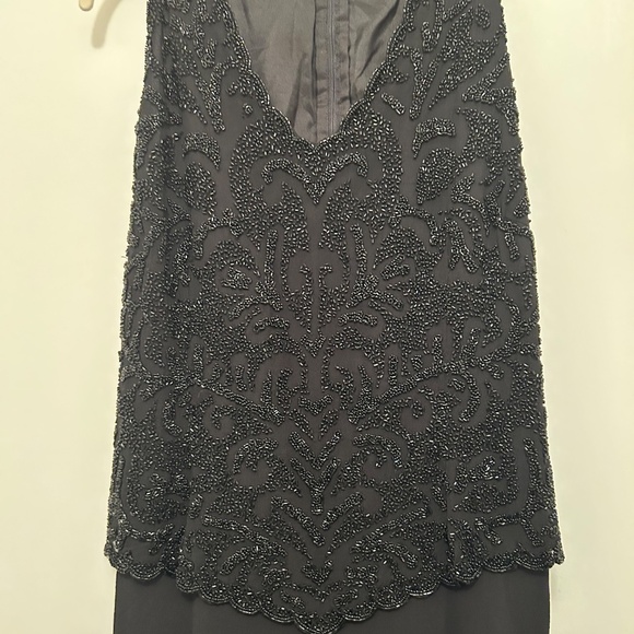 JKARA New York Black Beaded Bodice Form Fitted Evening Gown "Worn Once" - Picture 10 of 15